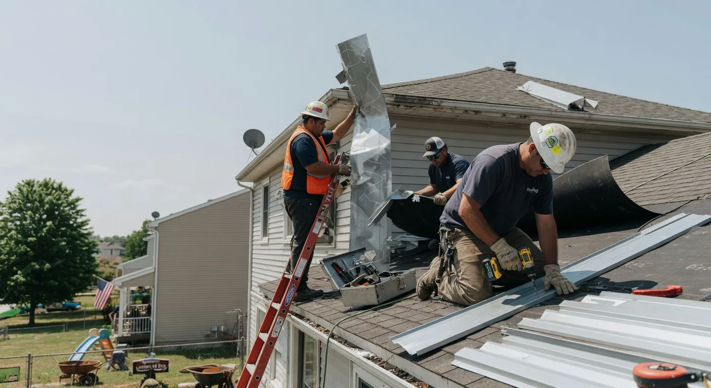 Storm Damage Metal Roof Repair in Burlington, WY